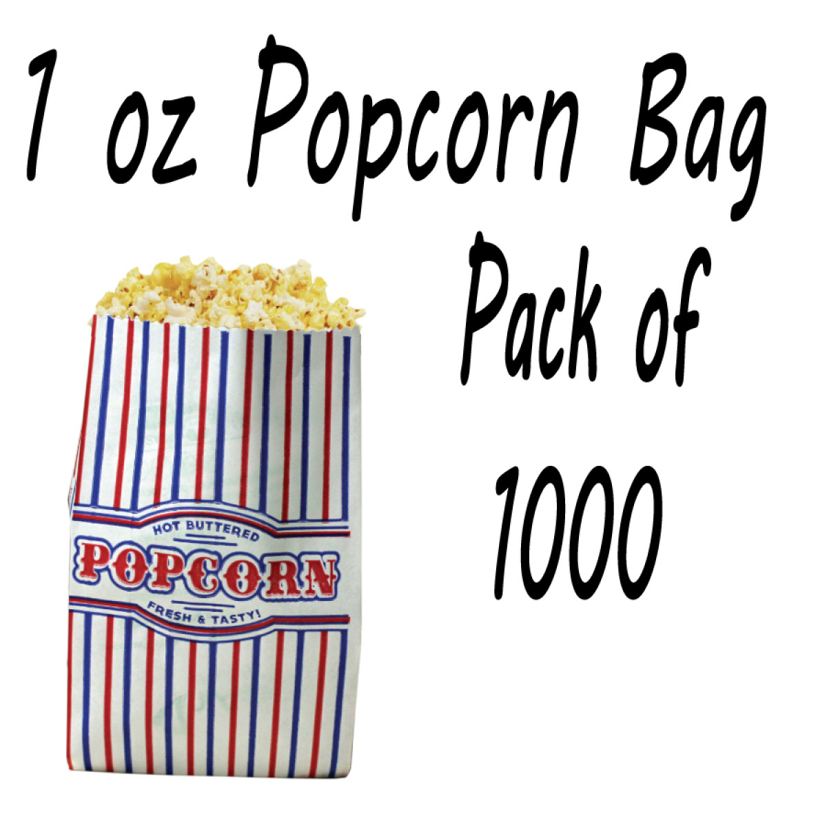 Popcorn Bags FREE Shipping 1000 1 Oz 