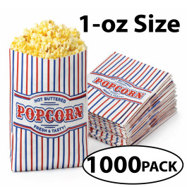 1000 POPCORN BAGS 1 OZ