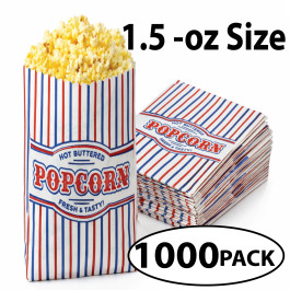 1000 POPCORN BAGS 1.5 OZ