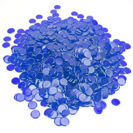 300 Pack of Bingo chips Blue