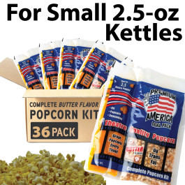 Premium America Theatre Quality Popcorn packs 2.5oz Case of 36