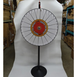 REFURBISHED 36 Inch DRY ERASE Prize Wheel with Bonus Extension Base 