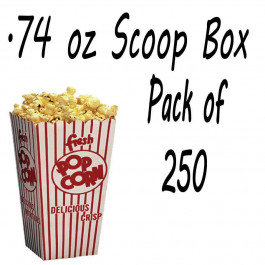250 POPCORN SCOOP BOX - .74 OZ 