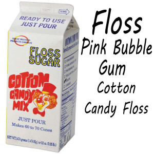 Cotton Candy Floss - Pink BubbleGum 3.25 Lbs carton 