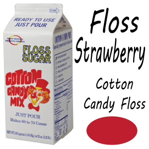 Cotton Candy Floss - Strawberry 3.25 Lbs carton 