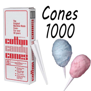 Cotton Candy Floss cones Box of 1000