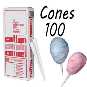 Cotton Candy Floss cones Box of 100