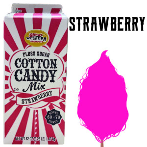 Cotton Candy Floss - Strawberry 3.25 Lbs carton 