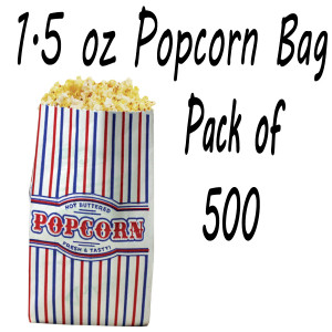 500 POPCORN BAGS 1.5 OZ
