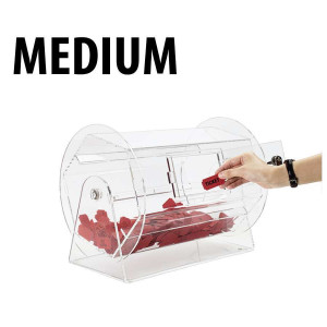 Raffle Drum ACRYLIC MEDIUM Holders up to 5,000 Tickets