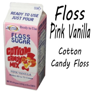 Cotton Candy Floss - Pink Vanilla 3.25 Lbs carton 
