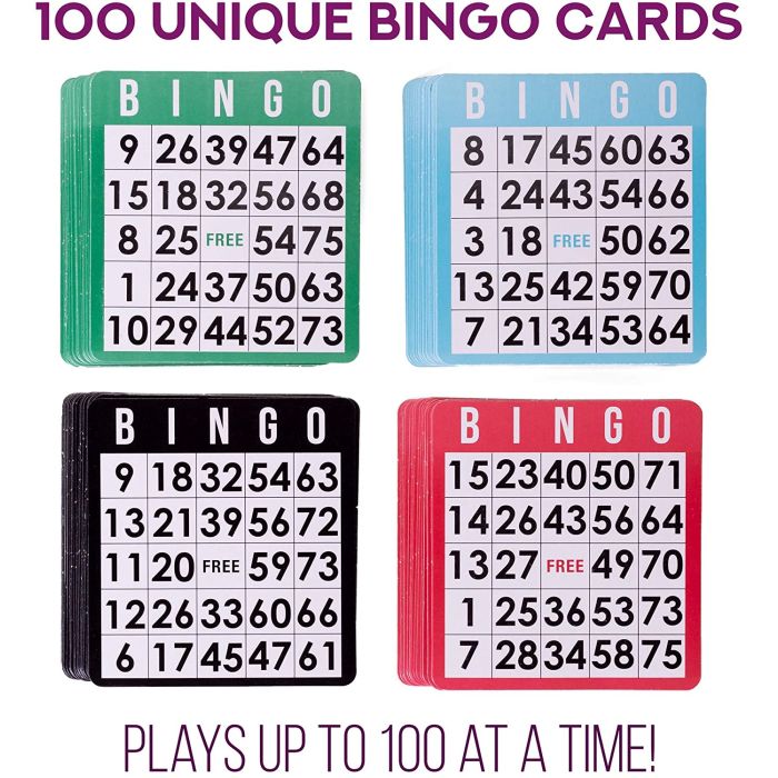 Bingo Royale Bundle: 1,000 Chips, 100 Cards, and a Jumbo Deck of Calling Cards by Royal Bingo Supplies