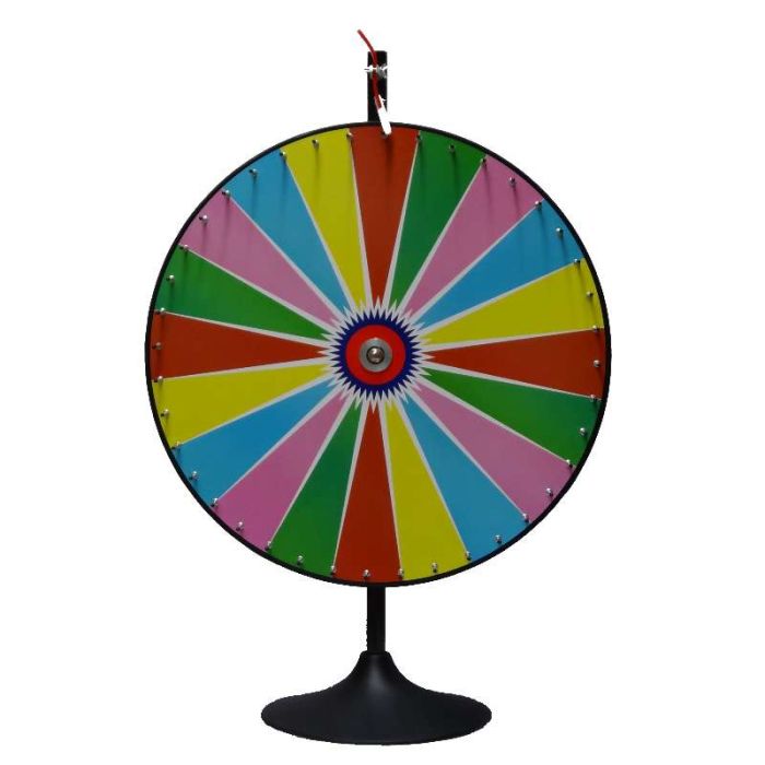 36 Inch Dry Erase Colour Prize Wheel  with Bonus Extension Base 