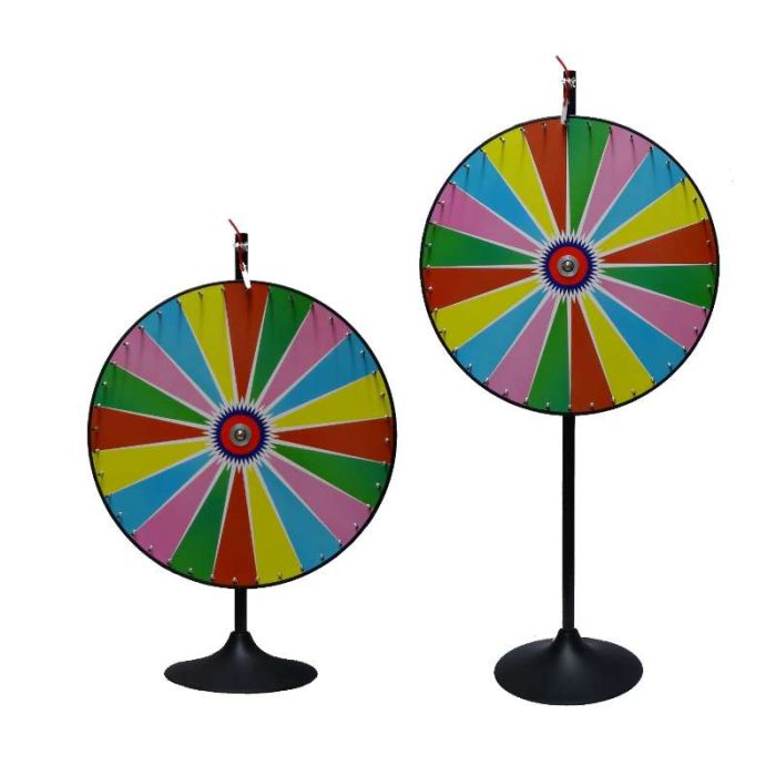36 Inch Dry Erase Colour Prize Wheel  with Bonus Extension Base 
