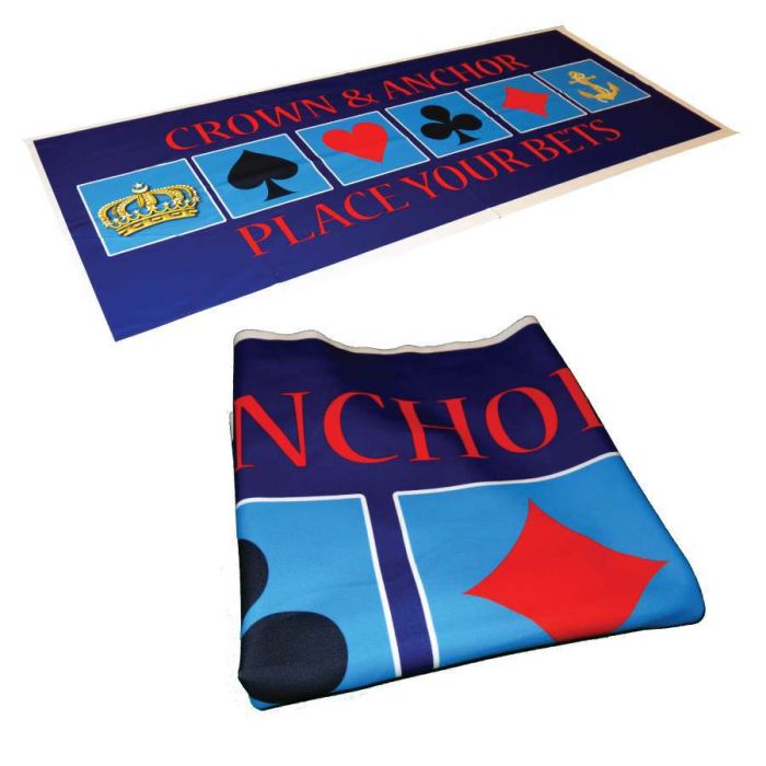 36 inch Crown & Anchor Prize Wheel with Extension Base & Layout