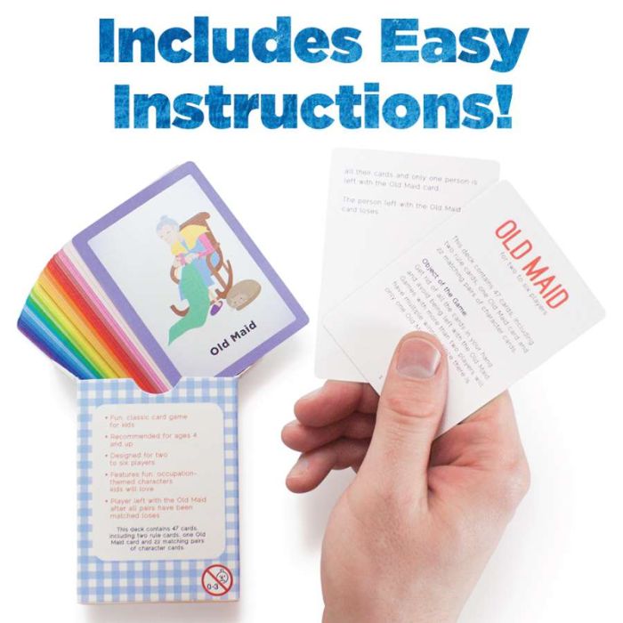 Set of 4 Classic Children's Card Games with 2 Card Holders