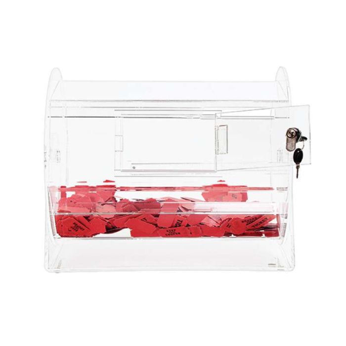 Raffle Drum ACRYLIC MEDIUM Holders up to 5,000 Tickets