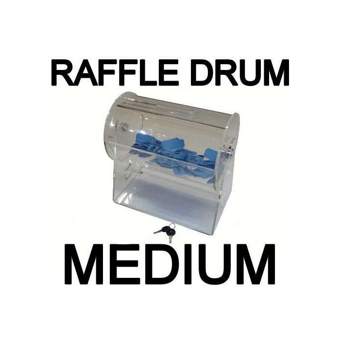 Raffle Drum ACRYLIC MEDIUM Holders up to 5,000 Tickets