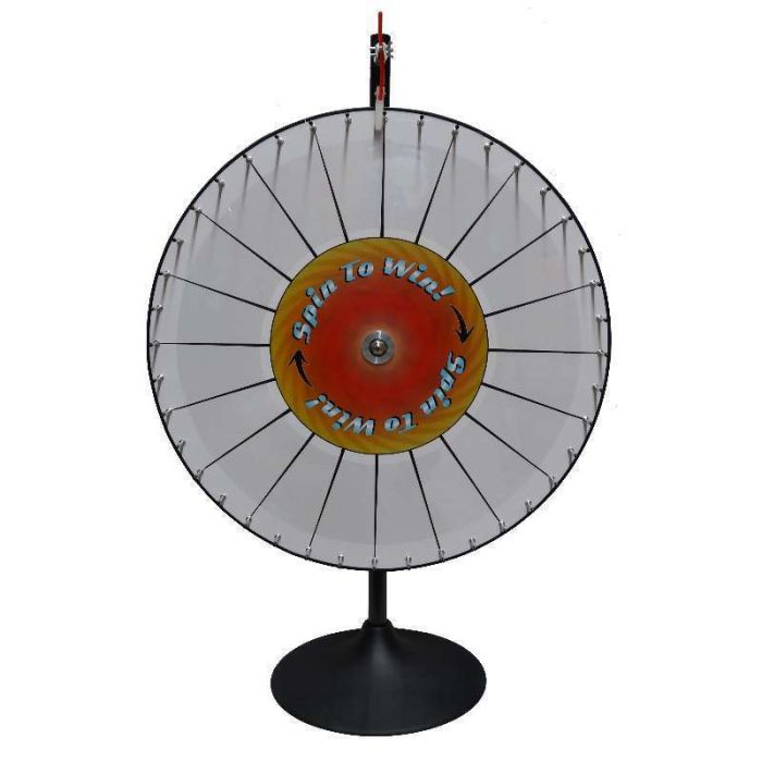 36 Inch Pocket Insert Customizable Prize Wheel with Bonus Extension Base 