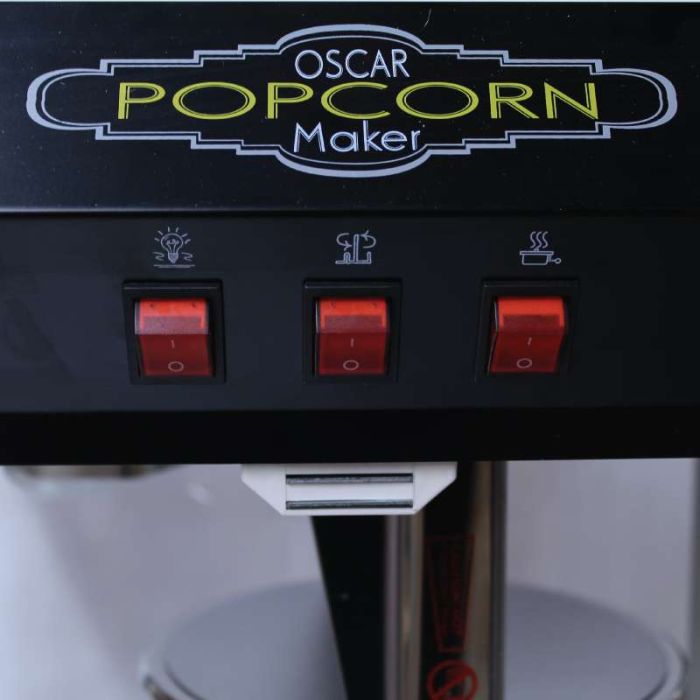 Commercial Grade 8oz Popcorn machine with cart : 5 Feet BLACK