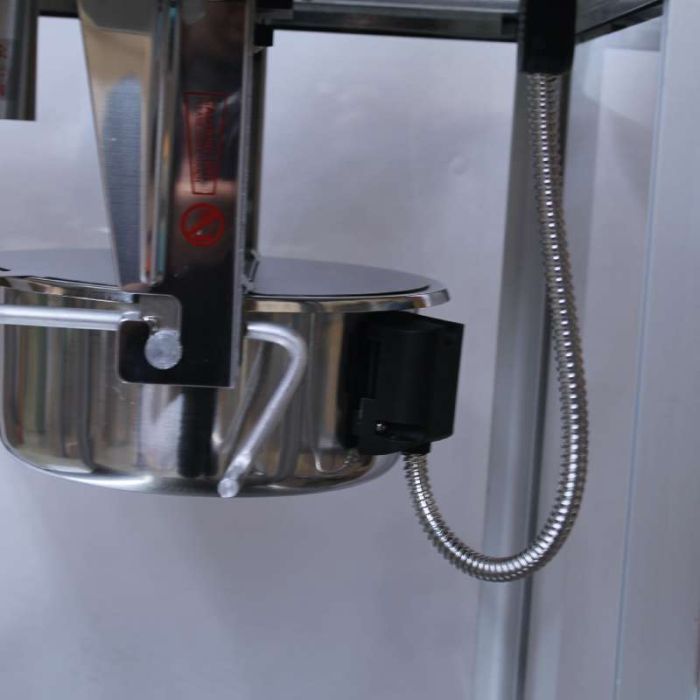 Commercial Grade 8oz Popcorn machine with cart : 5 Feet BLACK