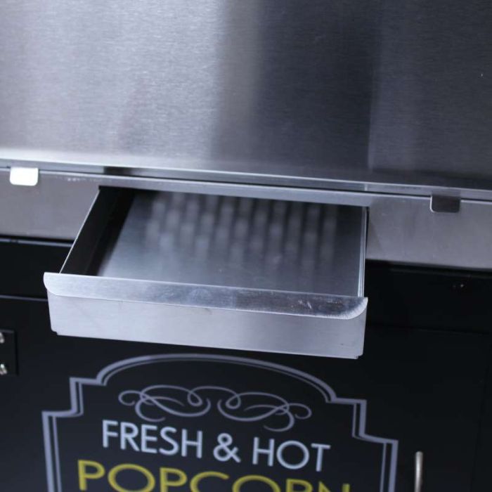Commercial Grade 8oz Popcorn machine with cart : 5 Feet BLACK