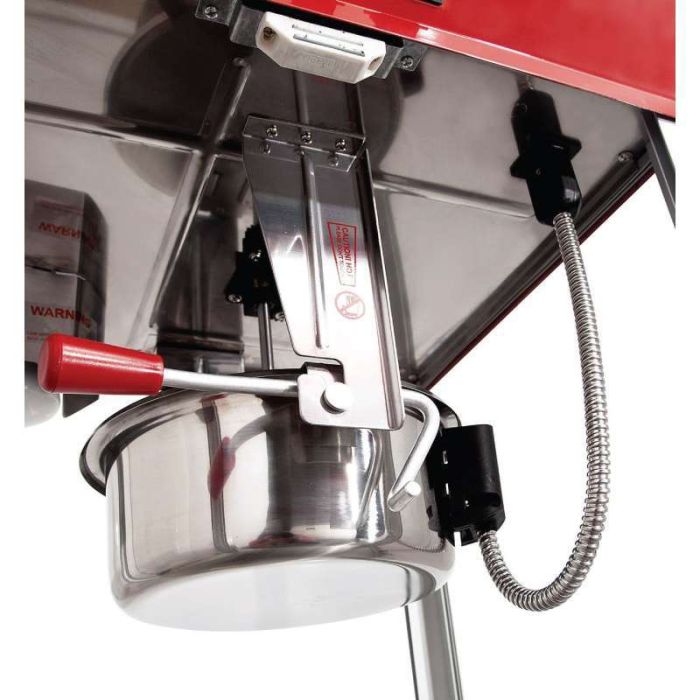 8oz Popcorn machine with cart : 5 Feet RED