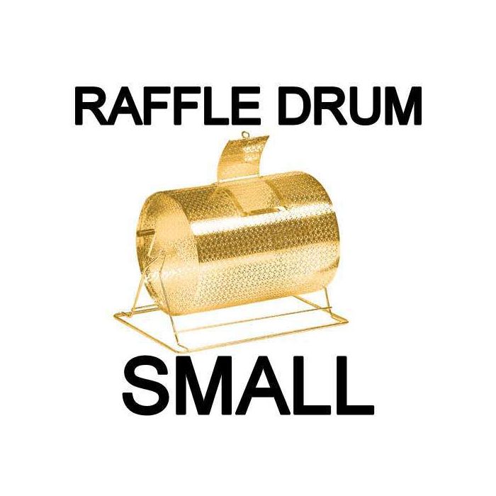 Raffle Drum BRASS SMALL Holds up to 2,000 Tickets