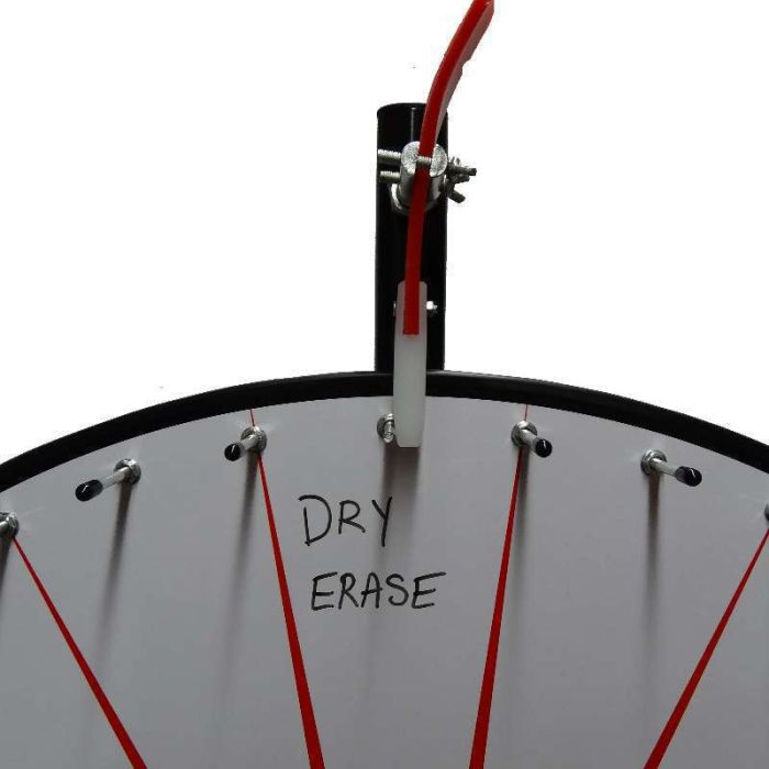 36 Inch Dry Erase White Prize Wheel  with Bonus Extension Base 