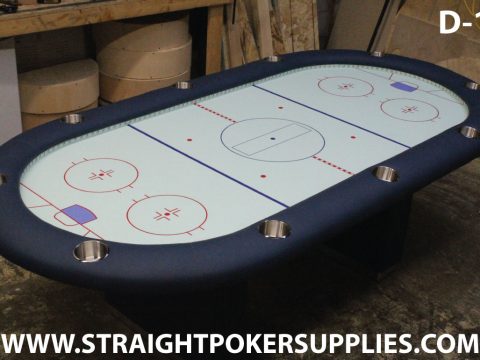 Custom poker table built by Straight Poker Supplies