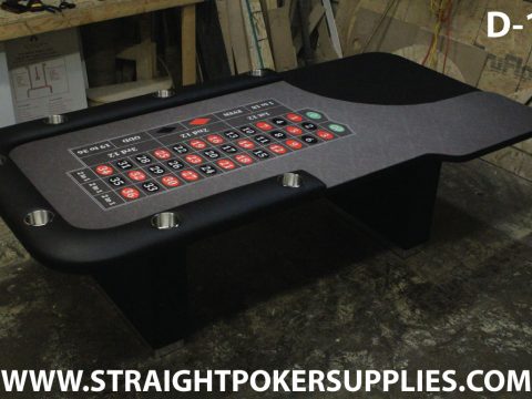 Custom poker table built by Straight Poker Supplies