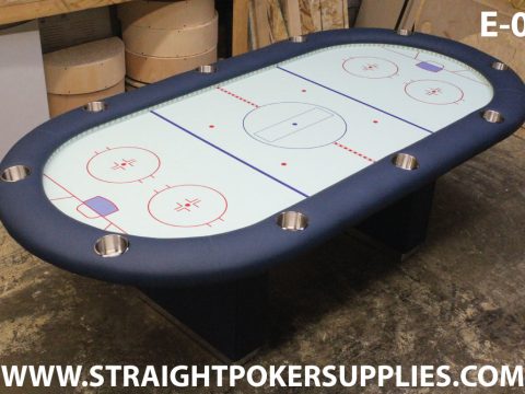 Custom poker table built by Straight Poker Supplies