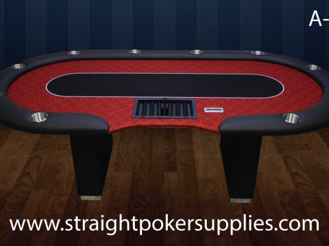 SPS Elite Red Poker Table