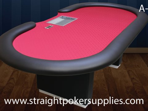 Poker Table with Raised Rail